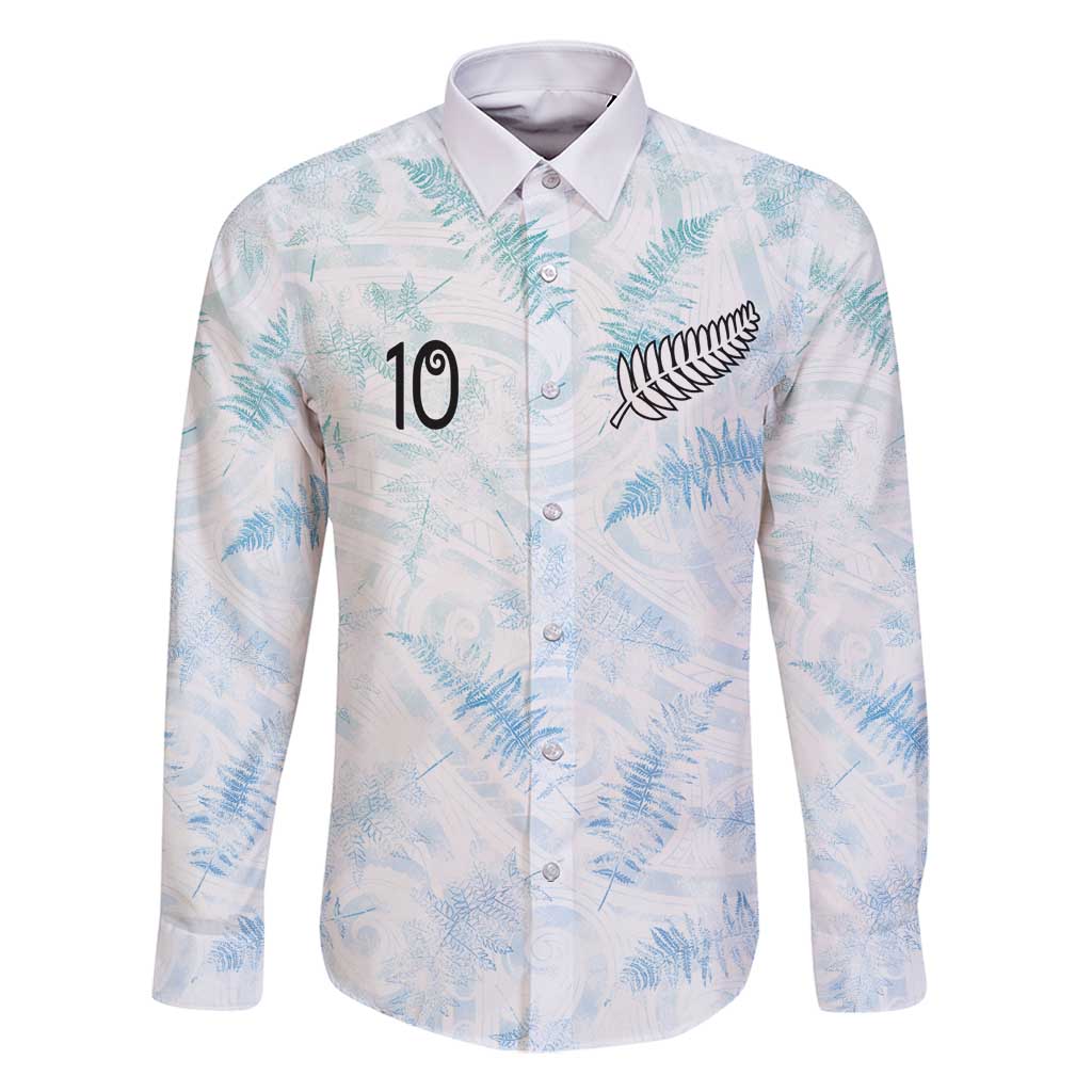 Custom New Zealand Football Family Matching Long Sleeve Bodycon Dress and Hawaiian Shirt The Whites-Aotearoa Inspired - Polynesian Pride