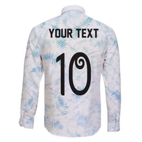 Custom New Zealand Football Family Matching Long Sleeve Bodycon Dress and Hawaiian Shirt The Whites-Aotearoa Inspired - Polynesian Pride