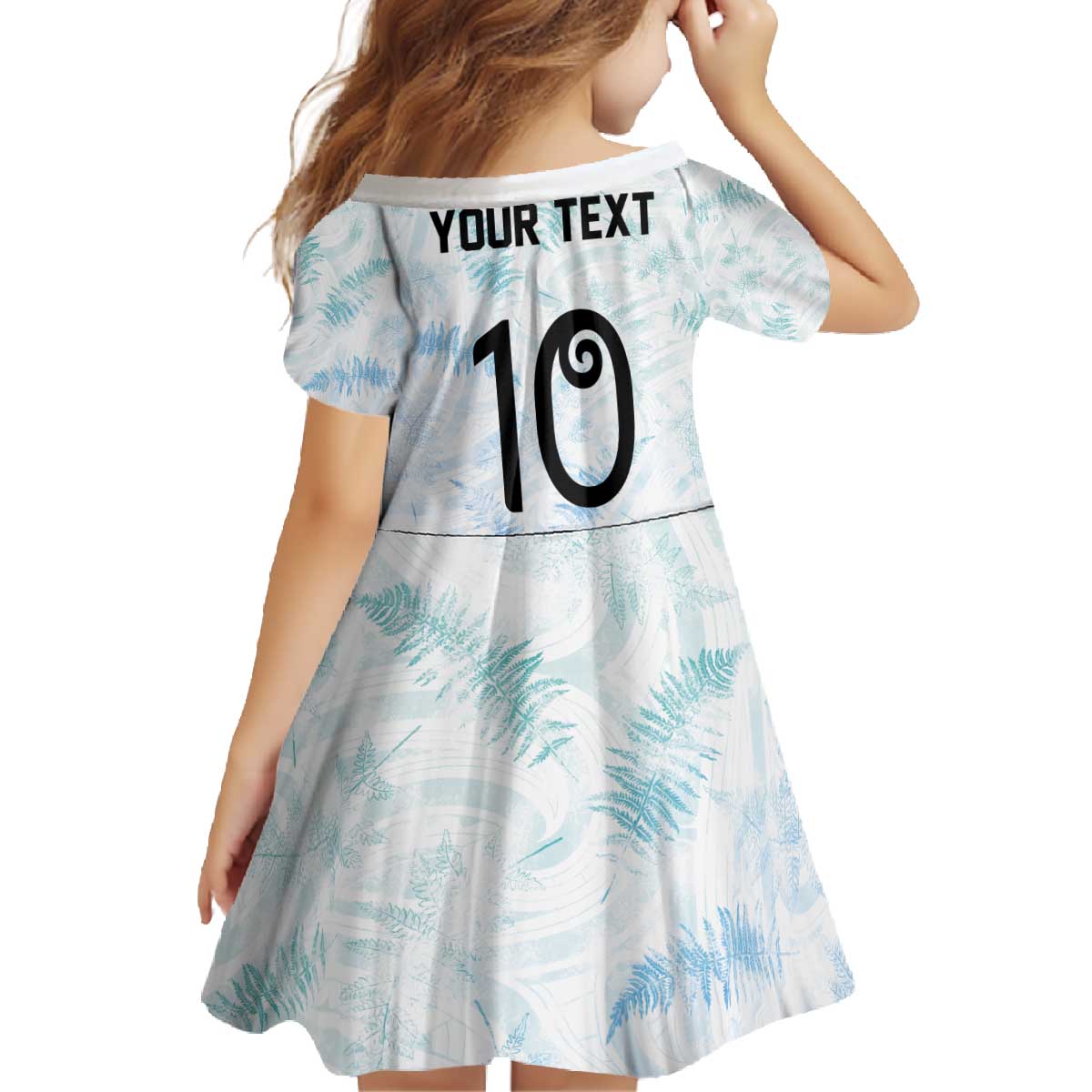Custom New Zealand Football Family Matching Off The Shoulder Long Sleeve Dress and Hawaiian Shirt The Whites-Aotearoa Inspired - Polynesian Pride