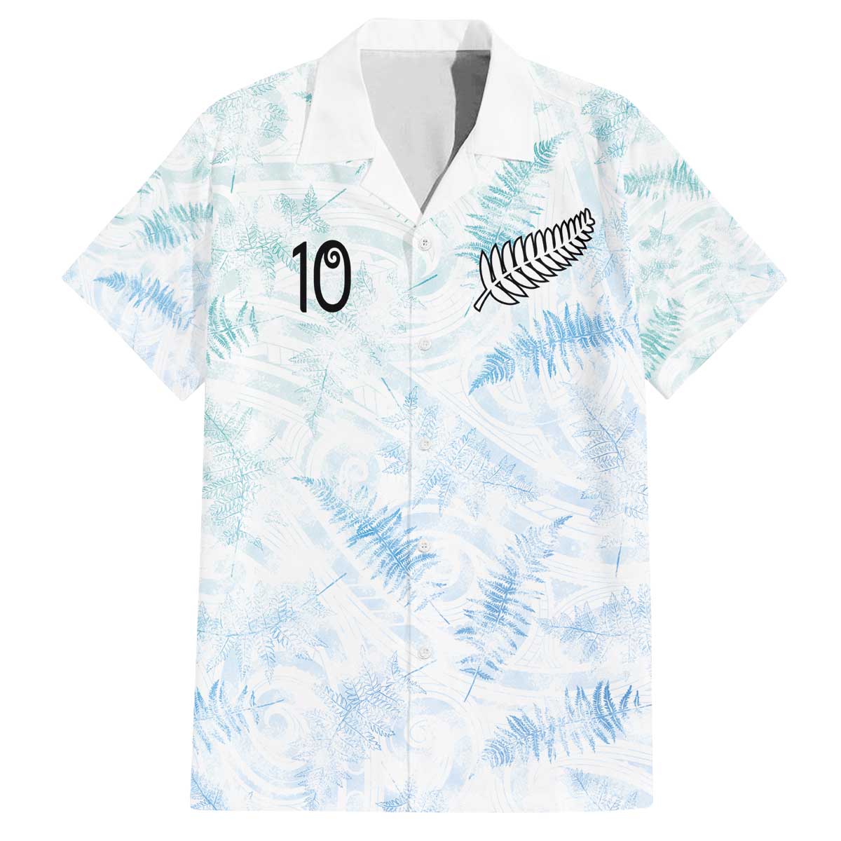 Custom New Zealand Football Family Matching Off The Shoulder Long Sleeve Dress and Hawaiian Shirt The Whites-Aotearoa Inspired - Polynesian Pride