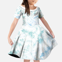 Custom New Zealand Football Family Matching Short Sleeve Bodycon Dress and Hawaiian Shirt The Whites-Aotearoa Inspired - Polynesian Pride