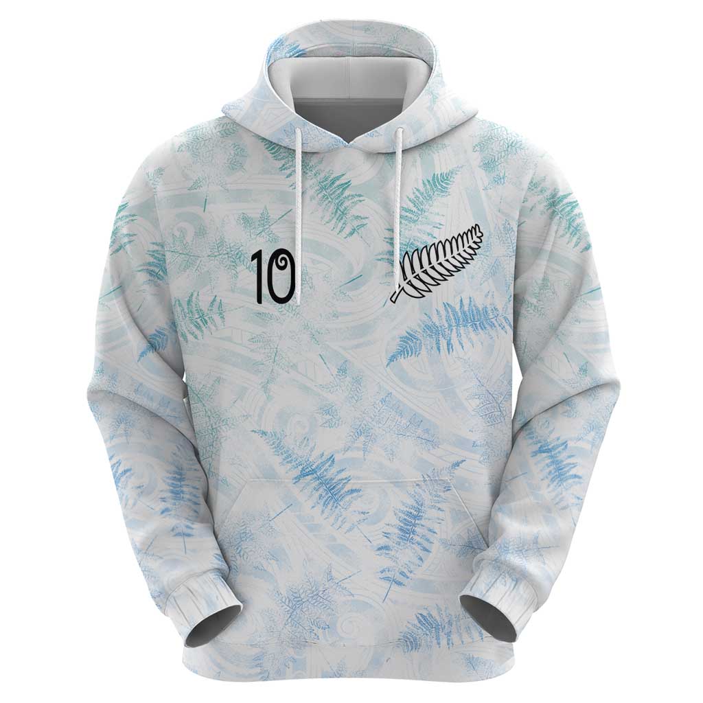 Custom New Zealand Football Hoodie The Whites-Aotearoa Inspired - Polynesian Pride