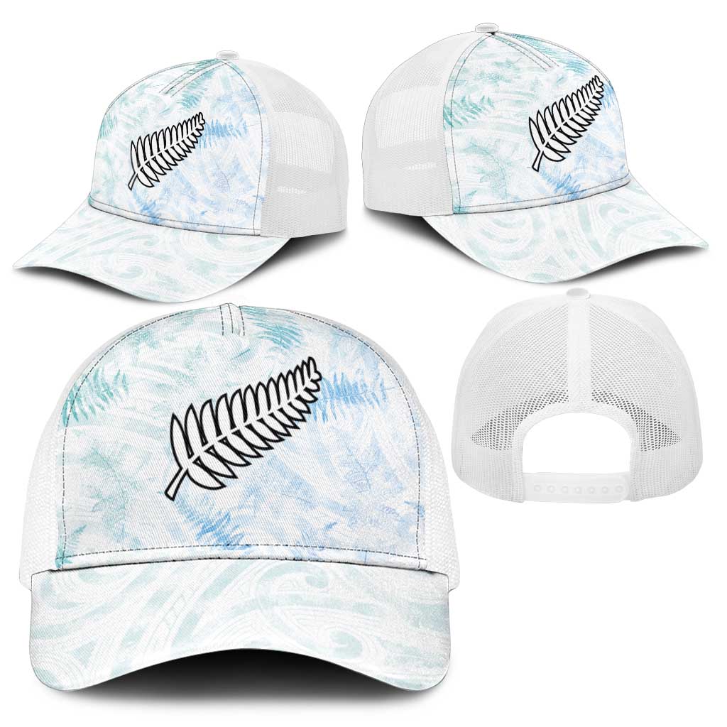 New Zealand Football Mesh Trucker Cap The Whites-Aotearoa Inspired - Polynesian Pride
