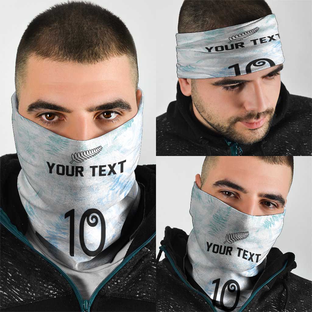 Custom New Zealand Football Neck Gaiter The Whites-Aotearoa Inspired - Polynesian Pride