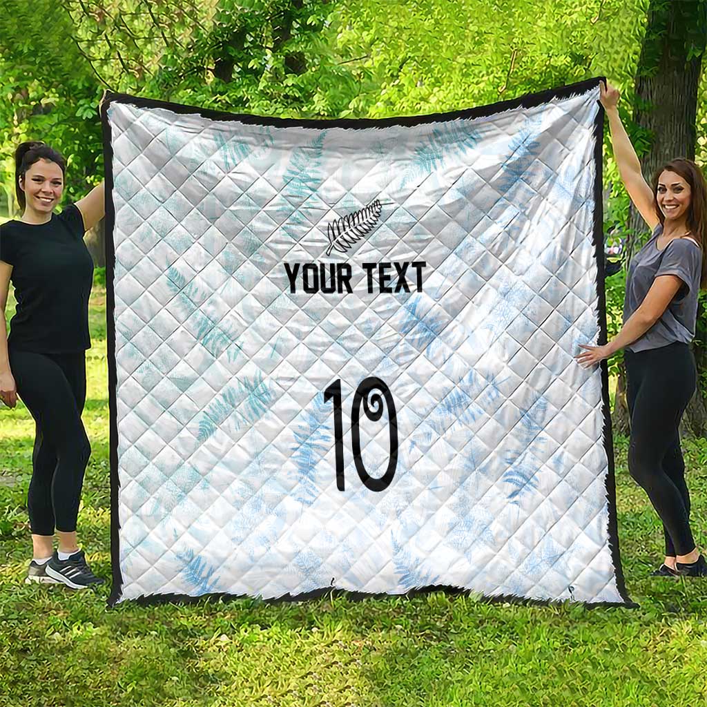 Custom New Zealand Football Quilt The Whites-Aotearoa Inspired - Polynesian Pride