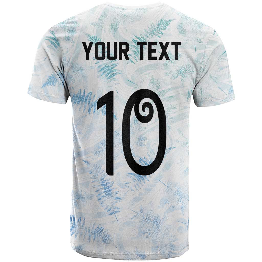 Custom New Zealand Football T Shirt The Whites-Aotearoa Inspired - Polynesian Pride