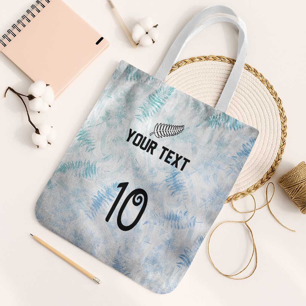 Custom New Zealand Football Tote Bag The Whites-Aotearoa Inspired - Polynesian Pride