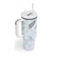 Custom New Zealand Football Tumbler With Handle The Whites-Aotearoa Inspired - Polynesian Pride