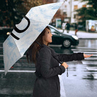 Custom New Zealand Football Umbrella The Whites-Aotearoa Inspired LT03 - Polynesian Pride