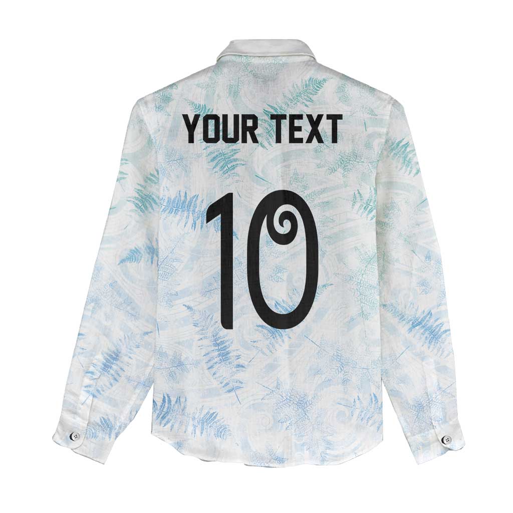 Custom New Zealand Football Women Casual Shirt The Whites-Aotearoa Inspired - Polynesian Pride
