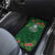 Custom Hawaii Volleyball Car Mats Kakau Abstract and Tropical Plants Green Color - Polynesian Pride