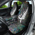 New Zealand Car Seat Cover Aotearoa Symbols With Silver Fern LT03 - Polynesian Pride