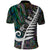New Zealand Polo Shirt Aotearoa Symbols With Silver Fern LT03 - Polynesian Pride