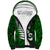 New Zealand Sherpa Hoodie Silver Fern and Maori Symbols Papua Shell Green Style LT03 Unisex Green - Polynesian Pride