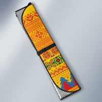 Romania Merry Christmas Auto Sun Shade Romania Emblem Traditional Folk Art - Polynesian Pride