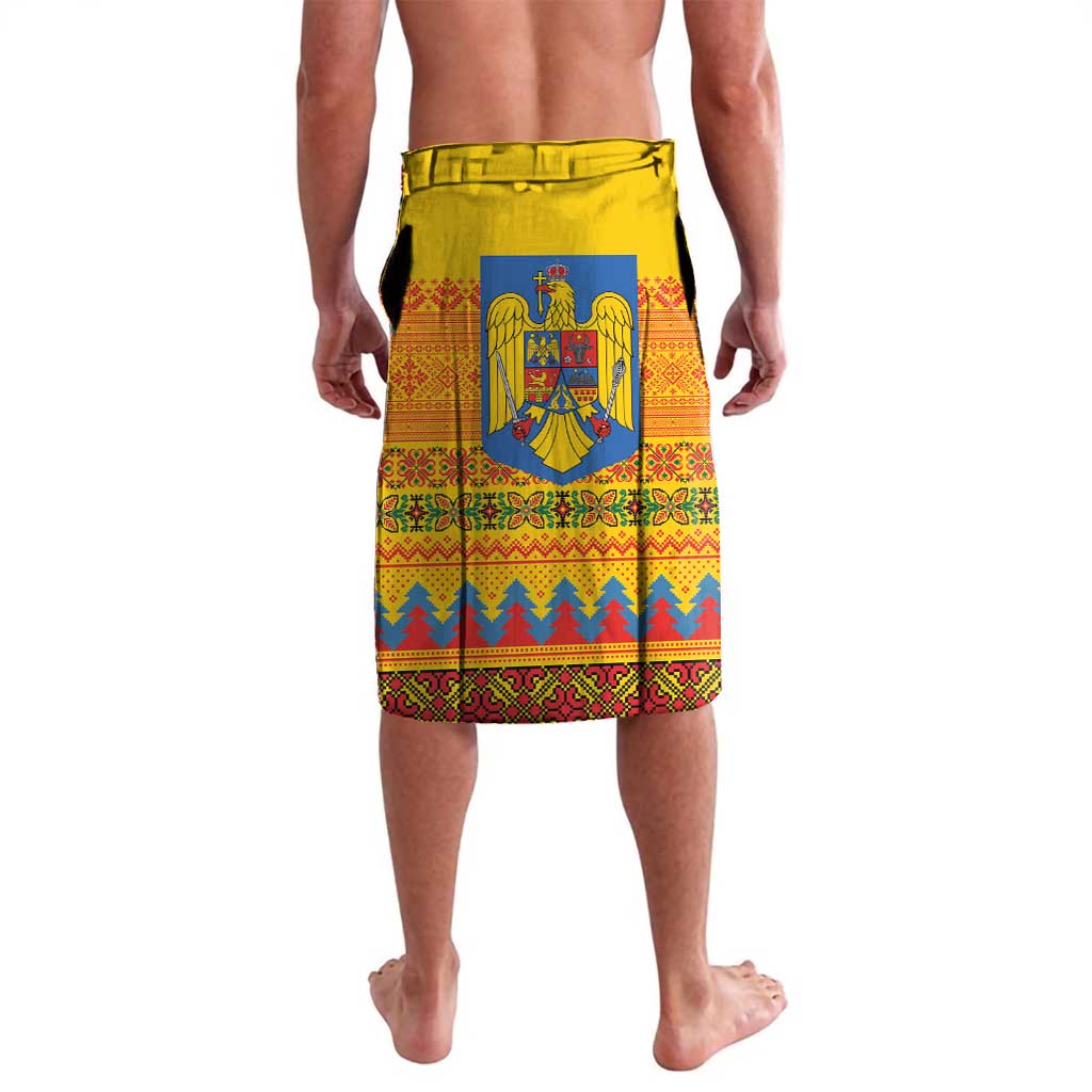Romania Merry Christmas Lavalava Romania Emblem Traditional Folk Art - Polynesian Pride