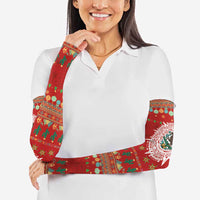 Mexico Merry Christmas Arm Sleeves Mexican Cultural Emblem Xmas Style - Polynesian Pride