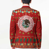 Mexico Merry Christmas Blazer Mexican Cultural Emblem Xmas Style - Polynesian Pride