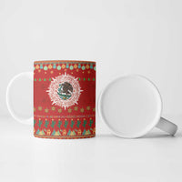Mexico Merry Christmas Ceramic Mug Mexican Cultural Emblem Xmas Style - Polynesian Pride