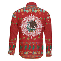 Mexico Merry Christmas Family Matching Puletasi and Hawaiian Shirt Mexican Cultural Emblem Xmas Style - Polynesian Pride