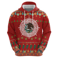 Mexico Merry Christmas Hoodie Mexican Cultural Emblem Xmas Style - Polynesian Pride
