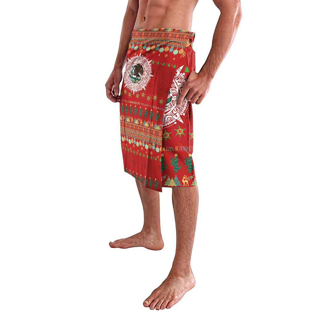 Mexico Merry Christmas Lavalava Mexican Cultural Emblem Xmas Style - Polynesian Pride