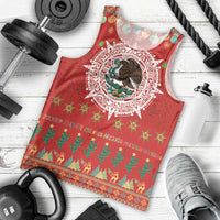 Mexico Merry Christmas Men Tank Top Mexican Cultural Emblem Xmas Style - Polynesian Pride