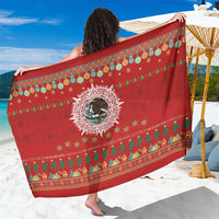 Mexico Merry Christmas Sarong Mexican Cultural Emblem Xmas Style - Polynesian Pride