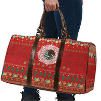 Mexico Merry Christmas Travel Bag Mexican Cultural Emblem Xmas Style - Polynesian Pride