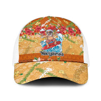 Hawaii Mele Kalikimaka Baseball Net Cap Funny Santa Claus Surfing on Tropical Plants - Polynesian Pride