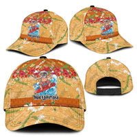 Hawaii Mele Kalikimaka Classic Cap Funny Santa Claus Surfing on Tropical Plants - Polynesian Pride