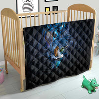 Aotearoa Matariki Quilt Maori Tribal with Silver Fern and Tui Bird Galaxy Style - Polynesian Pride