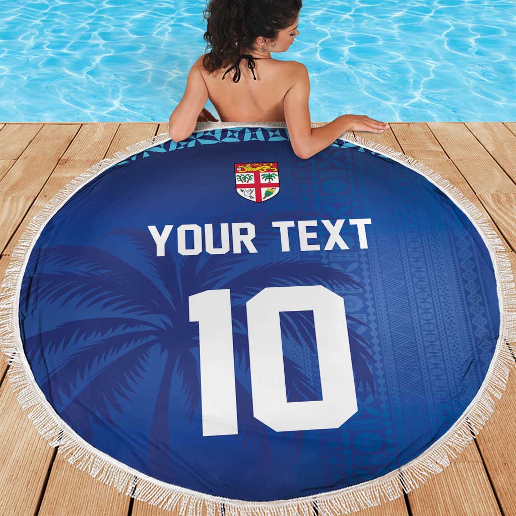 Custom Fiji Football-Towards World Cup 2026 Beach Blanket LT03 - Polynesian Pride