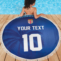 Custom Fiji Football-Towards World Cup 2026 Beach Blanket LT03 - Polynesian Pride