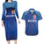 Custom Fiji Football-Towards World Cup 2026 Couples Matching Long Sleeve Bodycon Dress and Hawaiian Shirt