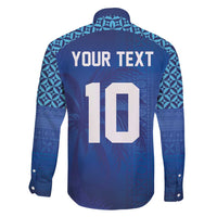 Custom Fiji Football-Towards World Cup 2026 Family Matching Long Sleeve Bodycon Dress and Hawaiian Shirt