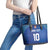 Custom Fiji Football-Towards World Cup 2026 Leather Tote Bag
