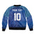 Custom Fiji Football-Towards World Cup 2026 Sleeve Zip Bomber Jacket