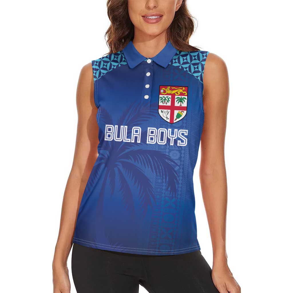 Custom Fiji Football-Towards World Cup 2026 Women Sleeveless Polo Shirt
