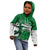 Custom Hawaii Volleyball-Kakau Motif Green Color Kid Hoodie