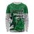 Custom Hawaii Volleyball-Kakau Motif Green Color Long Sleeve Shirt