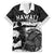 Custom Hawaii Volleyball-Kakau Motif Grayscale Color Hawaiian Shirt