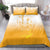 Philippines National Costume Style Bedding Set Barong Tagalog and Eagle Feather Yellow Color