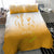 Philippines National Costume Style Bedding Set Barong Tagalog and Eagle Feather Yellow Color