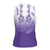 Philippines National Costume Style Women Sleeveless Polo Shirt Barong Tagalog and Eagle Feather Purple Color