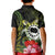 Kia Orana Cook Islands Kid Polo Shirt Turtle and Hibiscus Polynesian Pattern