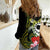 Kia Orana Cook Islands Women Casual Shirt Turtle and Hibiscus Polynesian Pattern