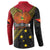 Papua new Guinea Goroka Show Button Sweatshirt Bird-of-paradise and Melanesian Tattoo Pattern