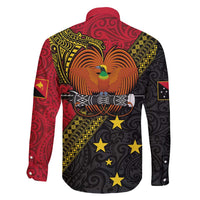 Papua New Guinea Goroka Show Family Matching Mermaid Dress and Hawaiian Shirt Bird-of-paradise and Melanesian Tattoo Pattern LT03 - Polynesian Pride