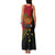 Papua new Guinea Goroka Show Family Matching Tank Maxi Dress and Hawaiian Shirt Bird-of-paradise and Melanesian Tattoo Pattern